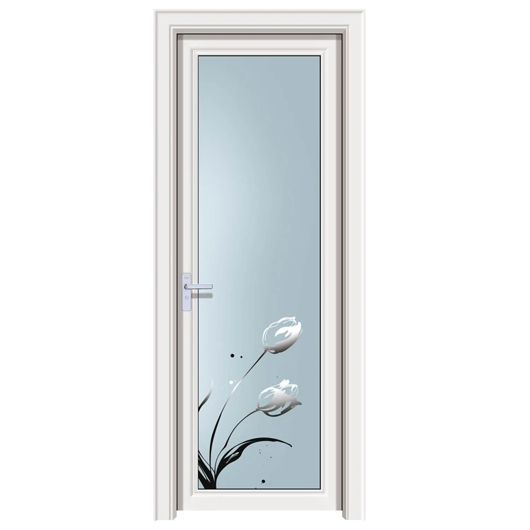 Economic price double glazed casement door for bathroom toilet door swing door