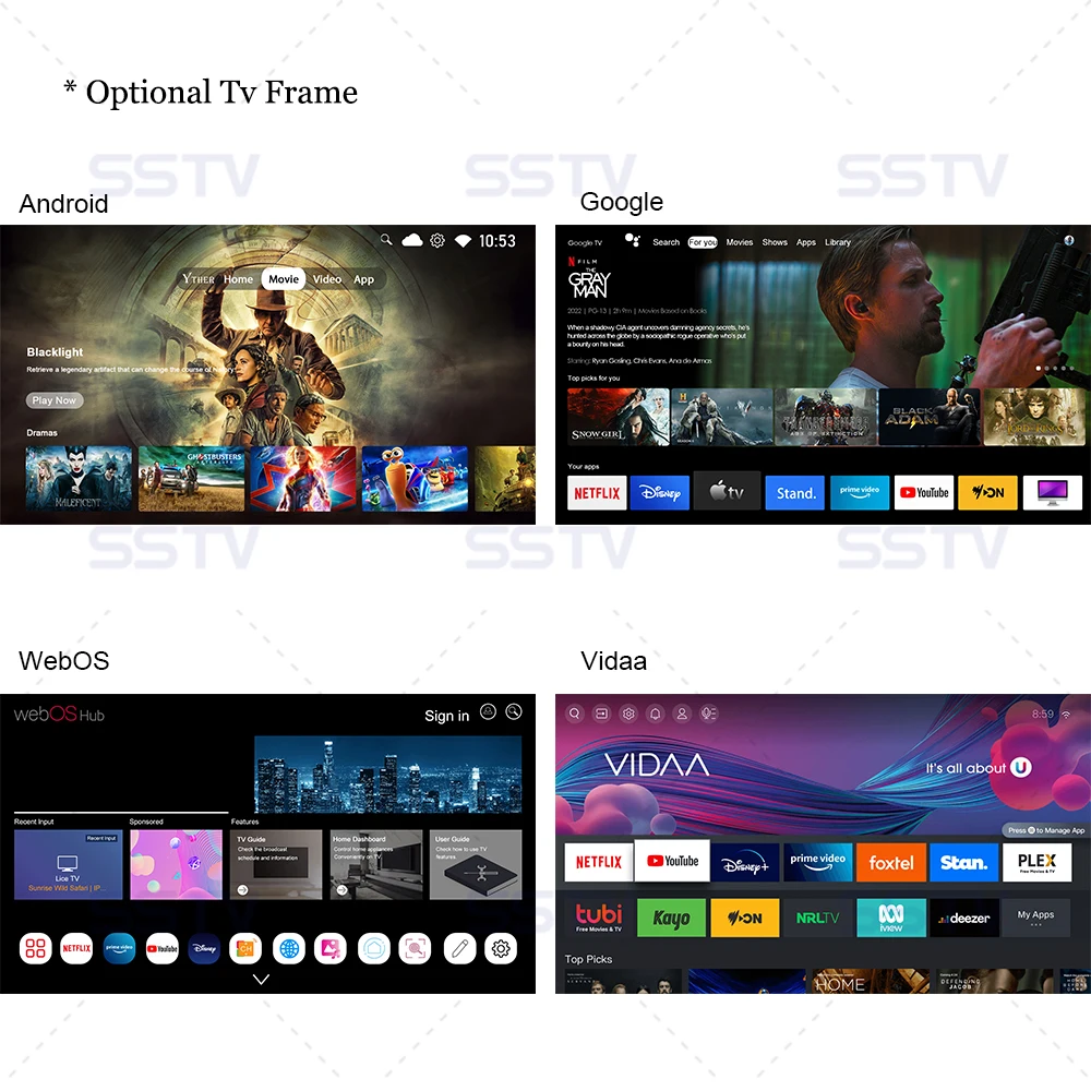 Normal TV Accept Custom Logo 4K Android Television TV 32 Inch Smart 40 43 50 55 60 65 75 85 Inch LED TV