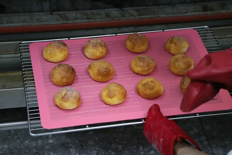 Индивидуальные размеры с антипригарным покрытием розового цвета сетчатая вставка из силикона коврик для выпечки Мат Печенье Хлеб силиконовые хлеба