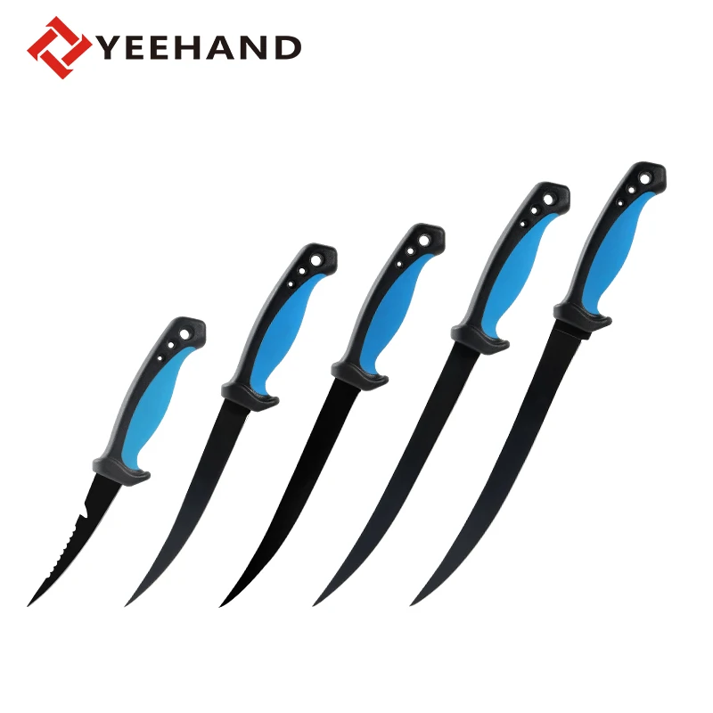 Fish Fillet Boning Knife Fishing Knife 9 Inch Kitchen Knives for Meat Cleaver Stainless Steel Salty Water resistant Blade