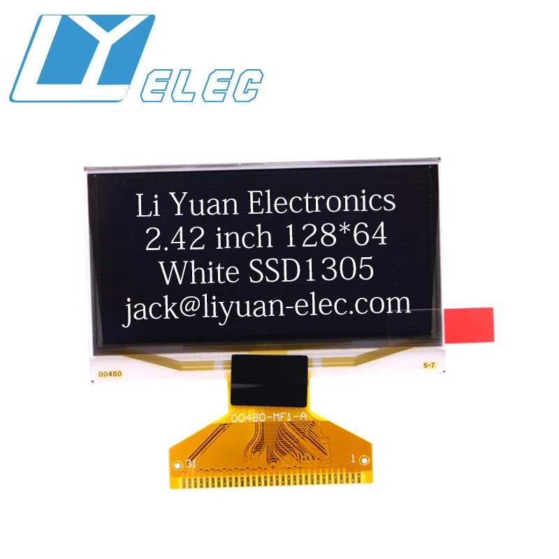 Oled-дисплей 2 4 дюйма 42 белого цвета 128*64 128x64 SSD1305Z M00486 31pin припаянный FPC 00480 V19A314A2700486 ЖК-экран