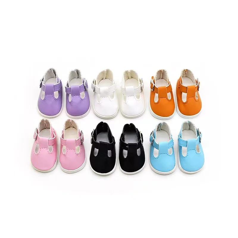 5.5cm Leather Shoes Creative Dress Cotton Doll Shoes Cute Toy Shoes 14 Inch Doll Accessories