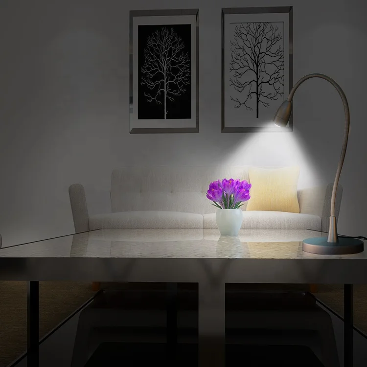 flexible table lamp with clip LED table lamp modern switch inline beside lamp