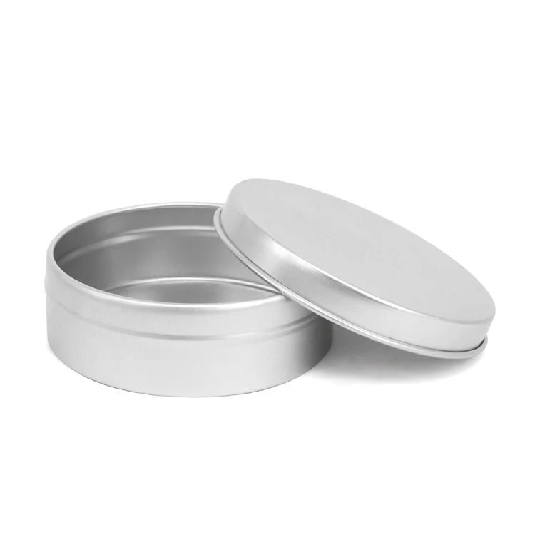 Small round tea tins with lids