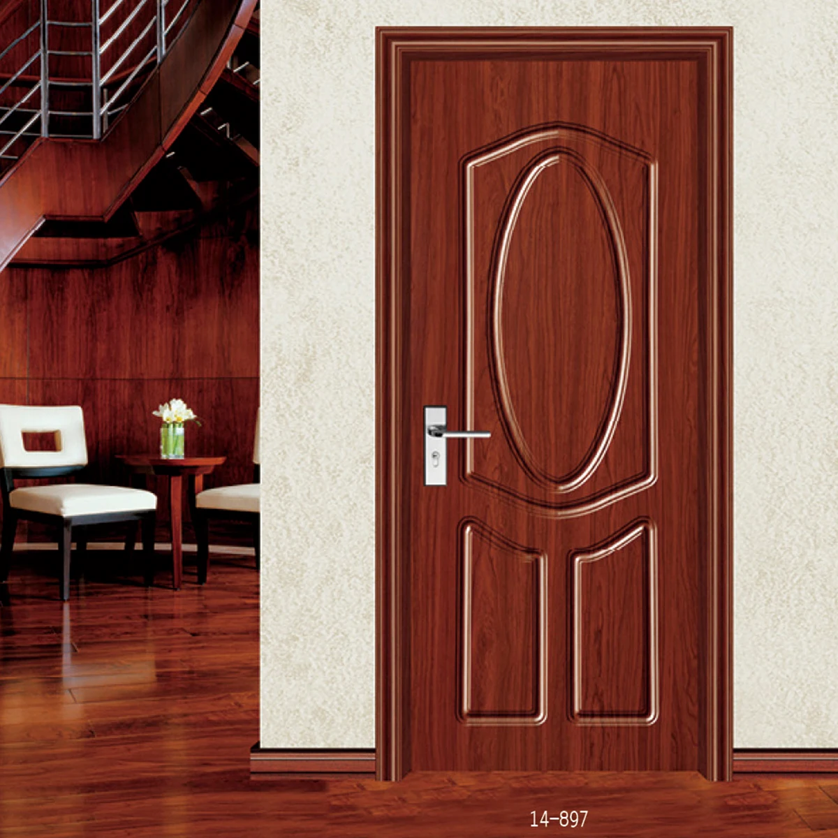 Hot selling 2021 modern design solid wood door / interior room door / casement door