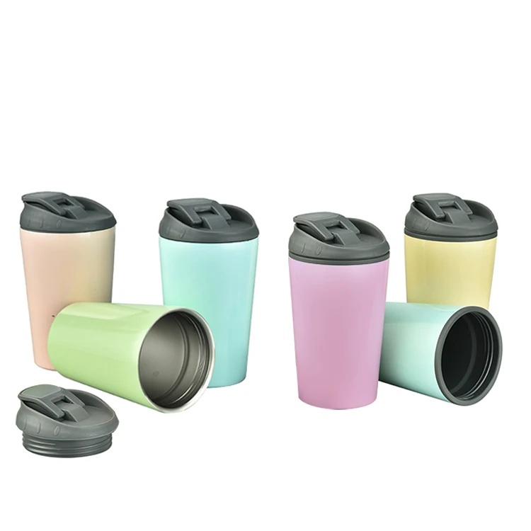 Customized Logo Stainless Steel Metal Double Wall  Tumbler Travel Coffee Mug