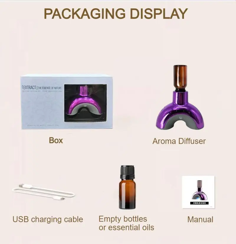 Smart Creative Inverted Infrared motion Human body Induction High-end Gift Waterless Spray Ultrasonic Scent Aroma Diffuser