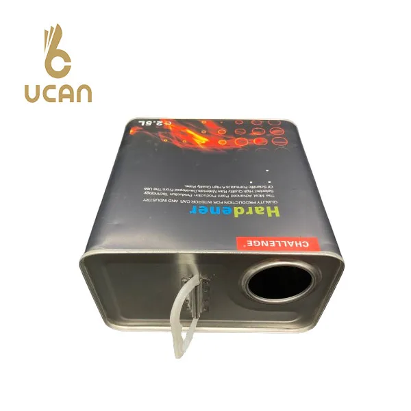 Custom Tin Box 2.5 Liter  L167*W103*H160MM For Oil packing Metal Tin Can 2.5L Oil Tin Cans