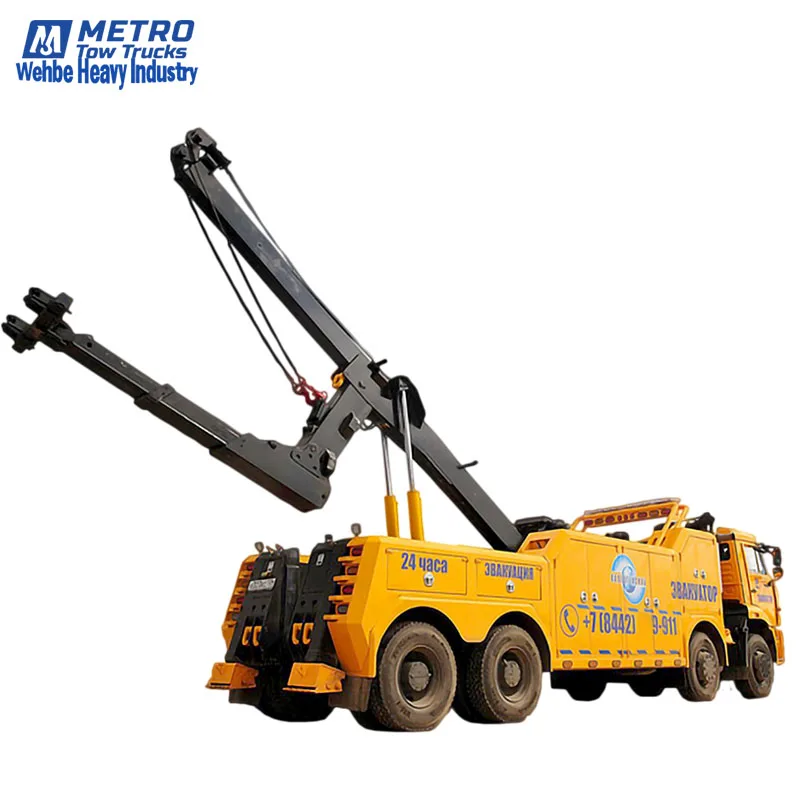 Метро INT-35 буксировочный трос грузовики эвакуатор 35 тонн стрела двойная лебедка три оси грузовик эвакуатор грузовой автомобиль тягач аварийная машина на продажу