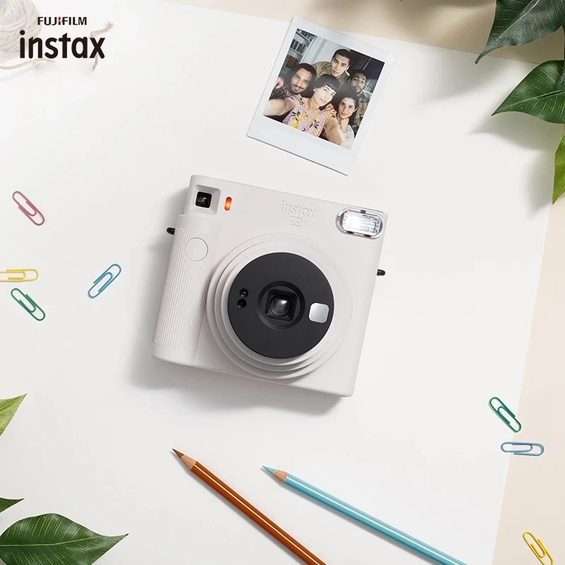 Fujifilm Instax квадратная SQ1 гибридная мгновенная фотокамера цветная Мини пленочная печать камера белая рамка