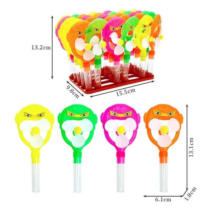 Empty Candy Toys with Plastic Windmill Fan Toy Promotional Toys Dispenser Container Holder for Bulk 2g Sweet Candies