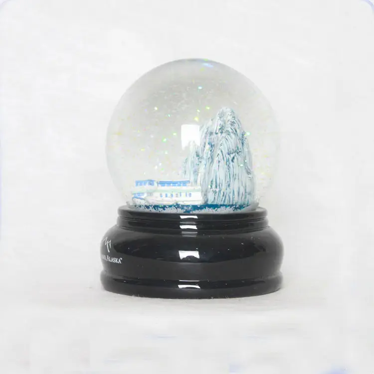 100 MM Souvenir Water Globe Mountain Design Glass Snow Ball