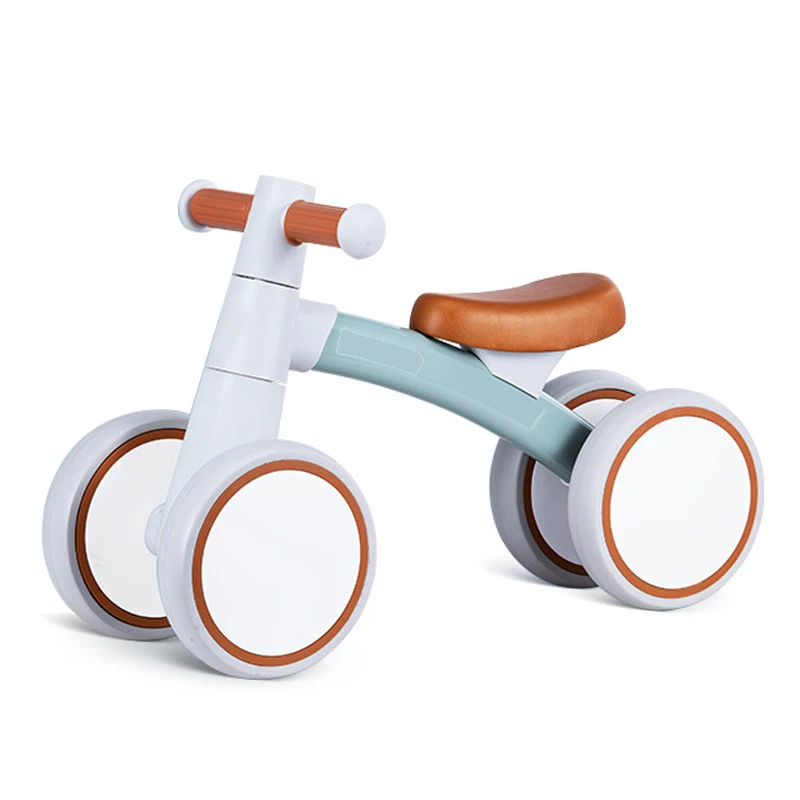 2024 Kids Bike Balance 1 - 3 Years Old With Assist Wheel Safe Baby Learn To Walk Toys Bike Kids Tricycle