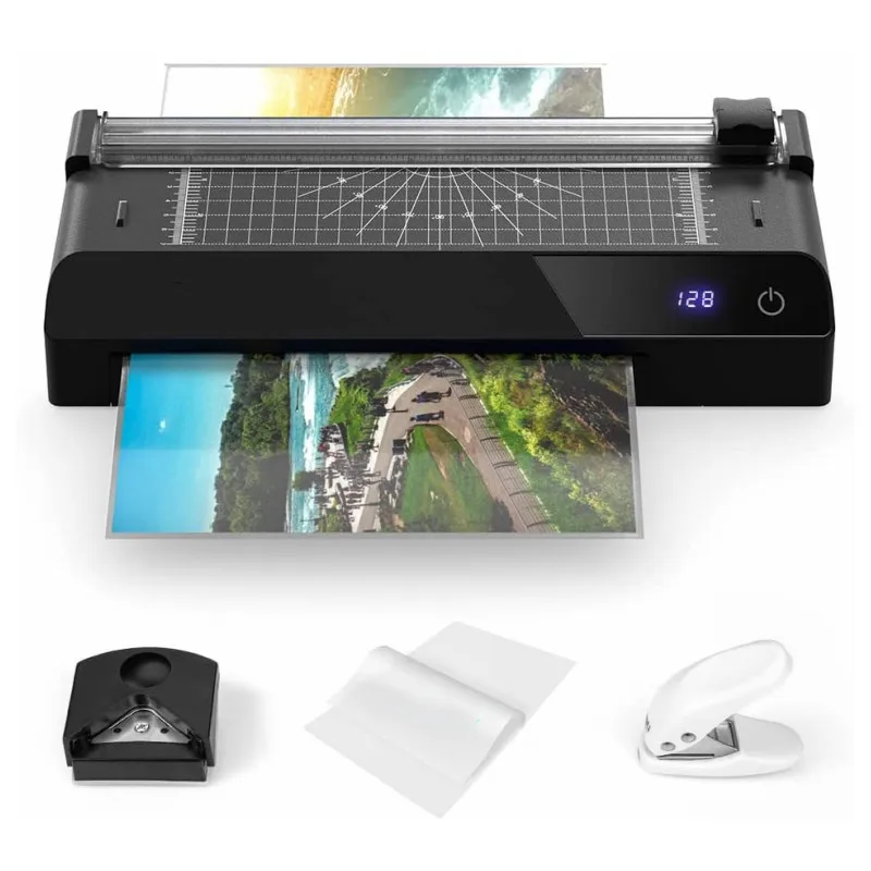 Multi Functional A4 Cold and Hot 9 Inch Automatic Laminating Laminator Machine with Cutting