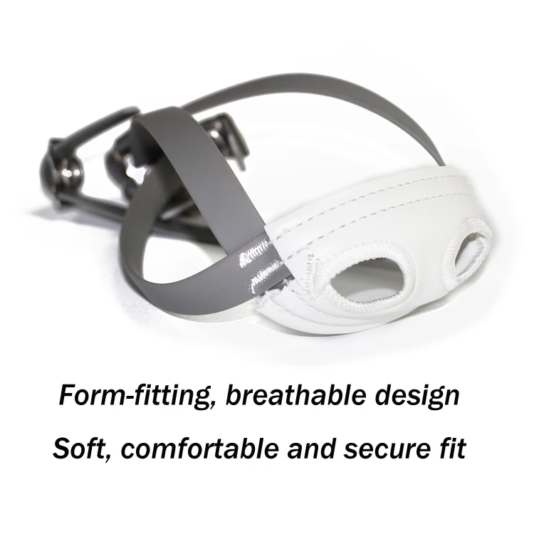 
Eco-friendly High Quality Outdoor Sport Chinstraps Genuine Leather White Ski Helmet Soft Cup Chin Strap 