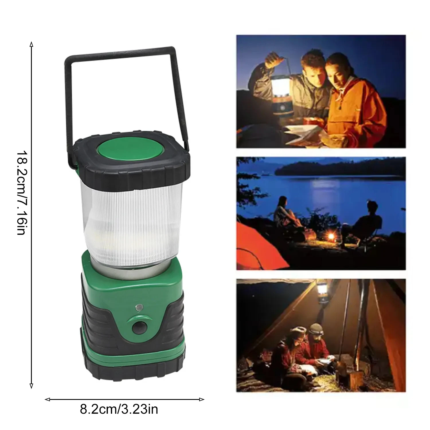 LED Camping Lantern Rechargeable Camping Railroad Lantern Classic Tabletop Lantern