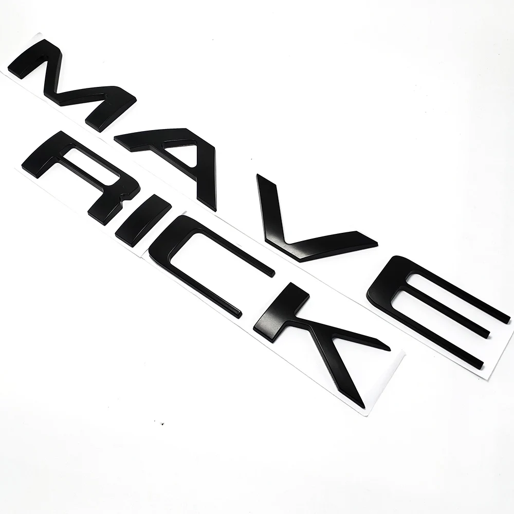 ABS 3D Matte Black Raised Tailgate insert Letters Decals For Ford MAVERICK 2022 2023 tailgate inserts