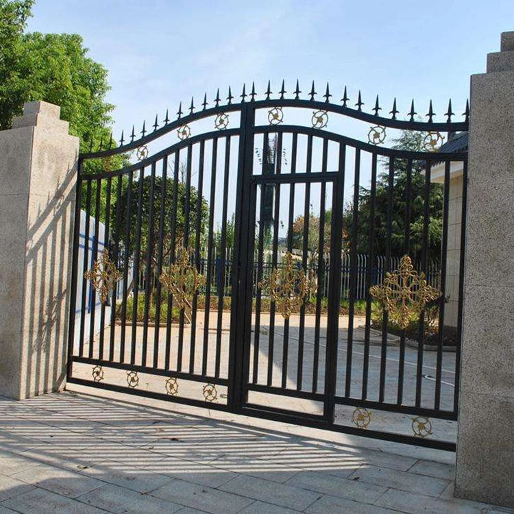 Chinese modern wrought iron decorative metal gates designs