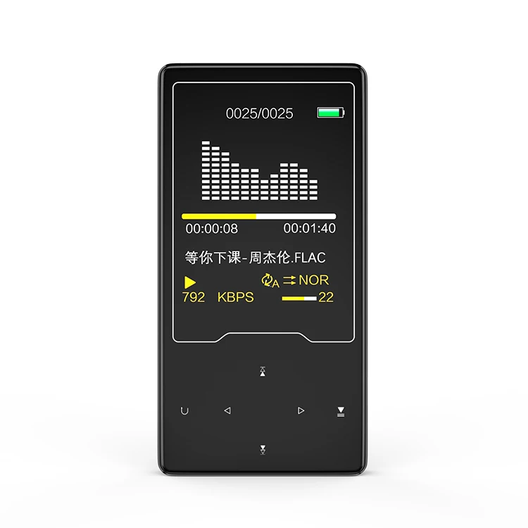 2.4inch portable mp3 player support video ebook fm radio built-in 8gb 16gb 32gb