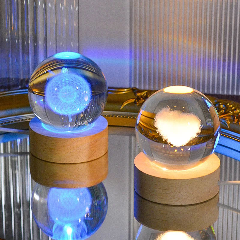 Best Selling Free 3d Etched 40mm Clear Acrylic Crystal Ball