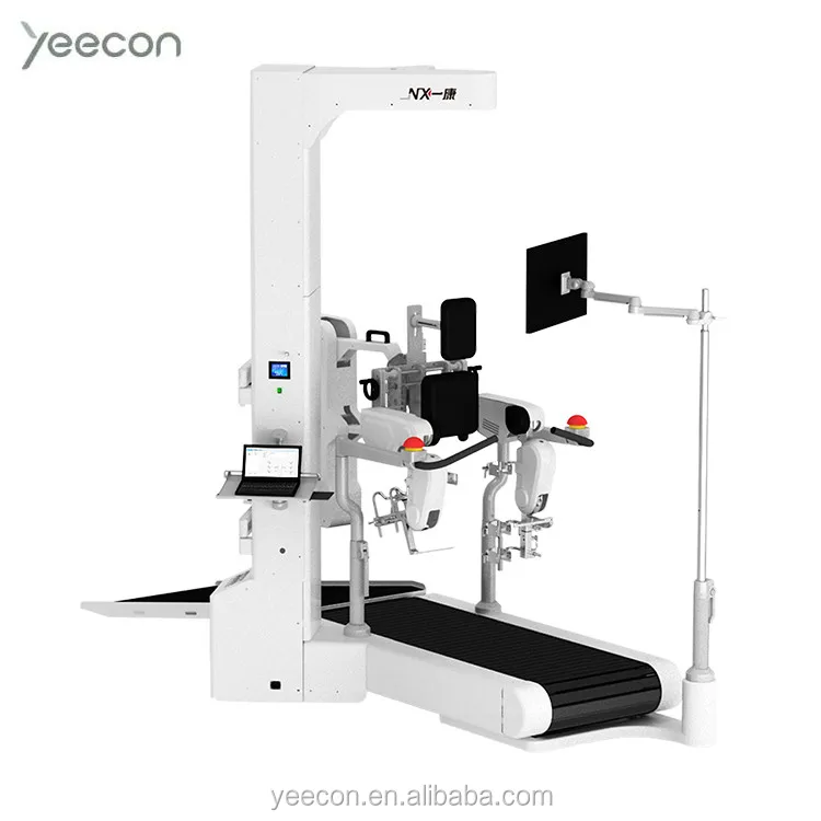 Robotic walking aids with medical treadmill