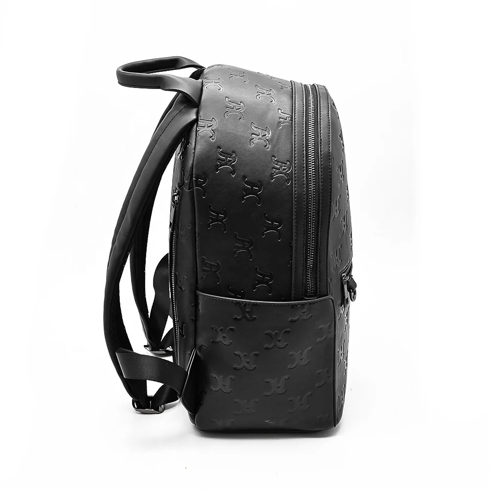 Dad Mom Custom Logo Waterproof PU Leather Baby Diaper Bag Backpack With Insulated Pockets
