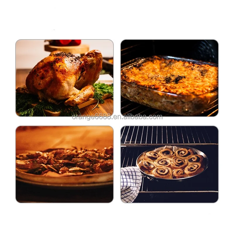 220V Stainless Steel Electric Pizza Oven Cake Roasted Chicken Pizza Cooker Commercial Use Kitchen Baking Machine Food Processor