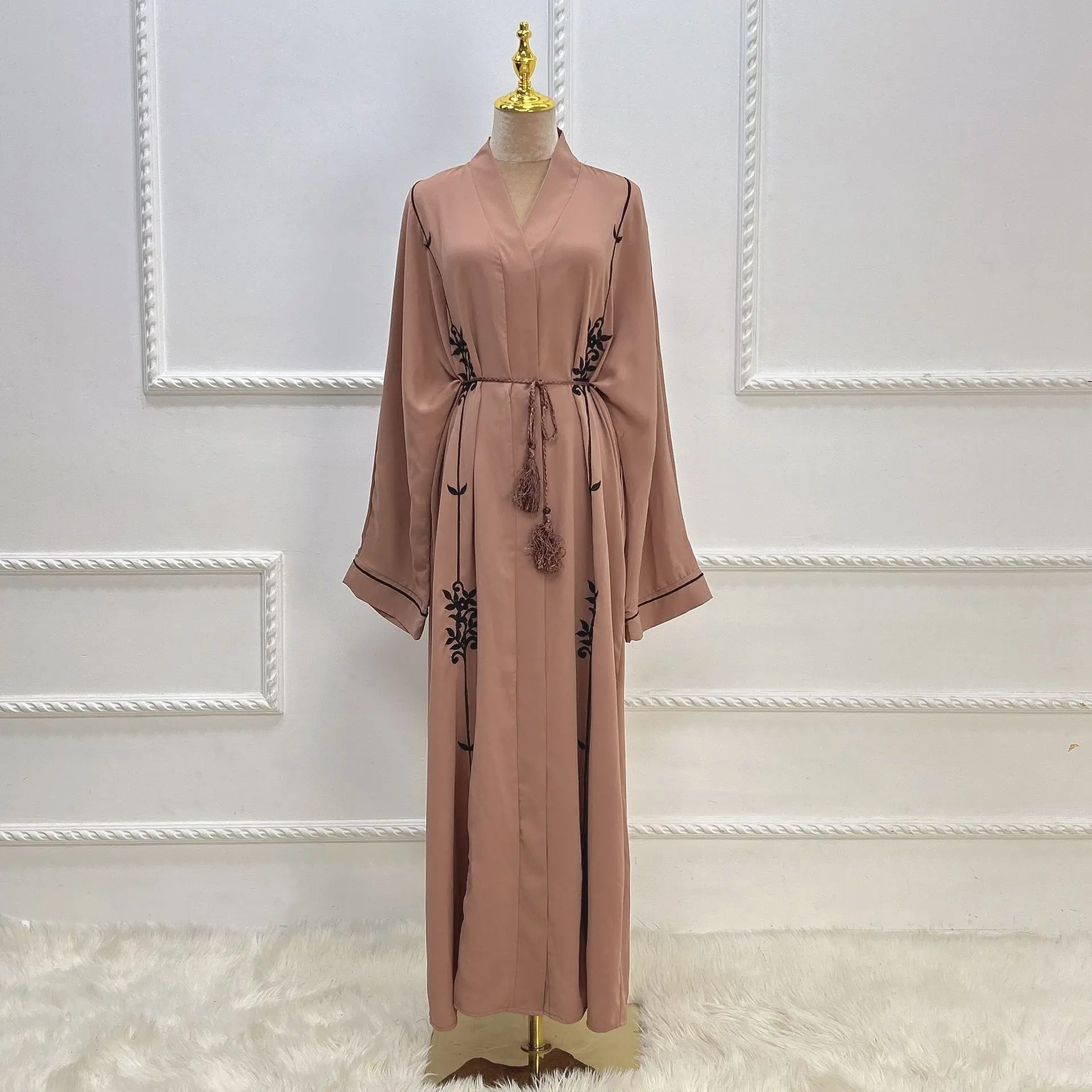 3275 Kuwii распродажа Abaya онлайн Турецкая абайя оптовая продажа вышивка Арабская Дубай 2023 мусульманская