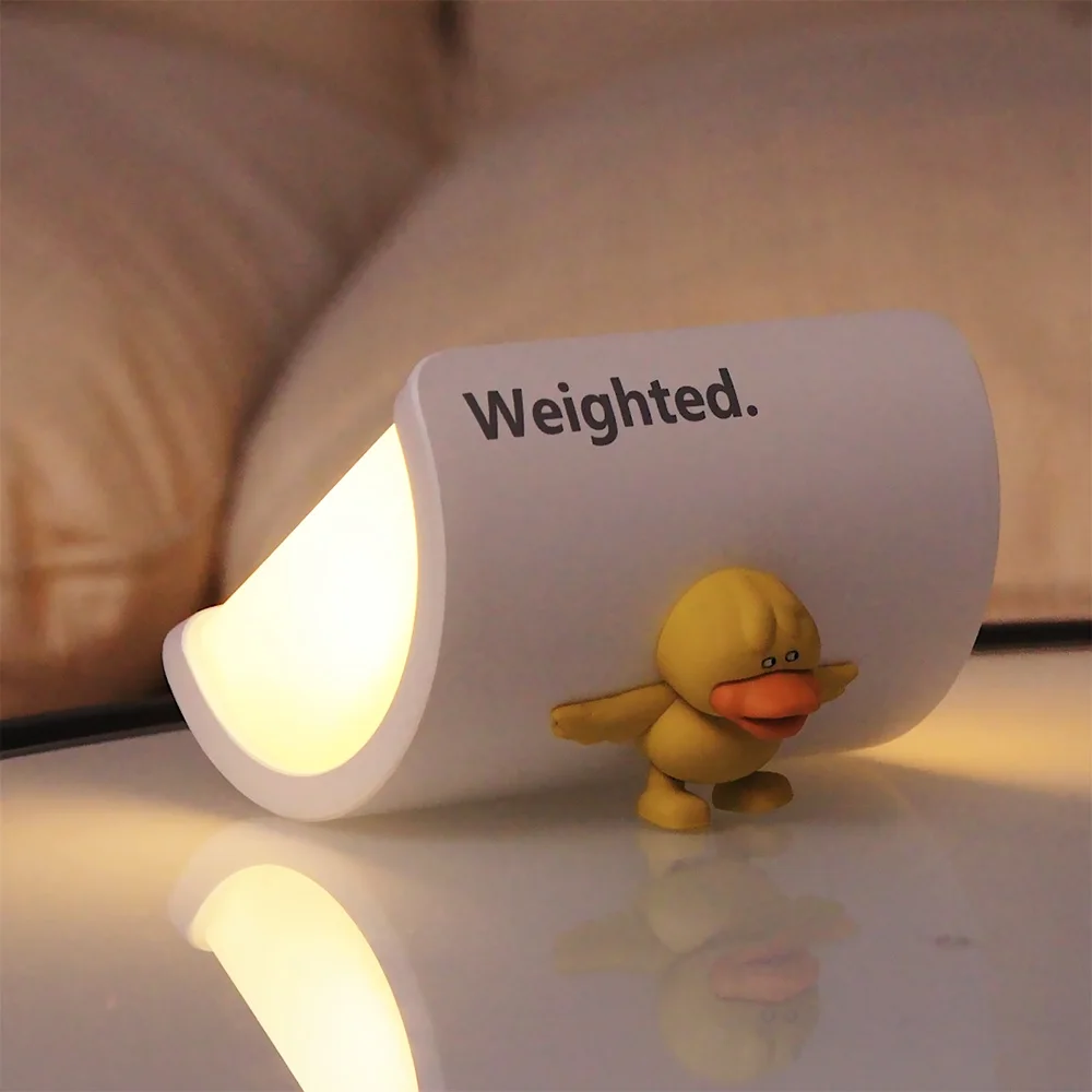 Duck Reading Gift Personality Lighting Mini Lamp Lights Bedroom USB Children Living Desk Dining Simple LED Duck Night Light