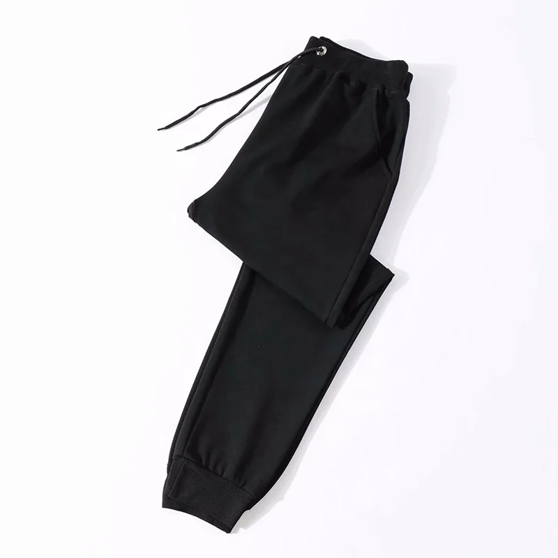 Customized Logo Printing Men Tracksuit Cotton Pants Sublimation Joggers Male Sport Wear Tapered Slim Fit Sweatpants Soft