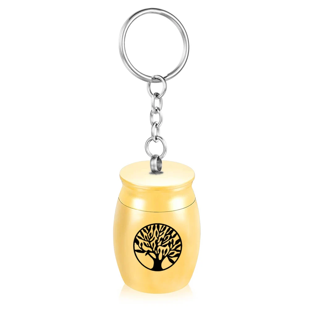 30x40mm Tree of Life Cremation Urn for Ashes Pet/Human Memorial Urns Ashes Necklace Keepsake With Fill Kit