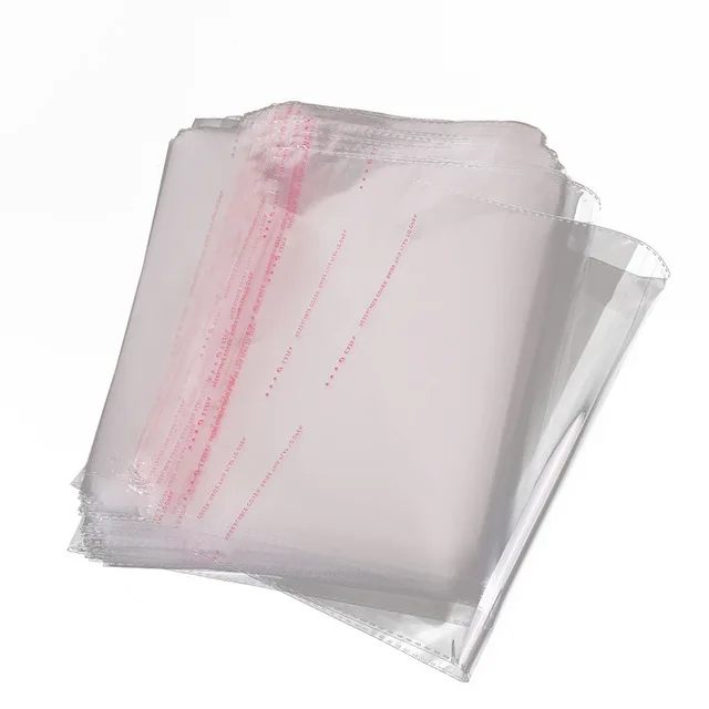 Clear Cello Bags Adhesive  Self Sealing OPP Plastic Gift Bags Storage Envelope Gift Cellophane Wrap
