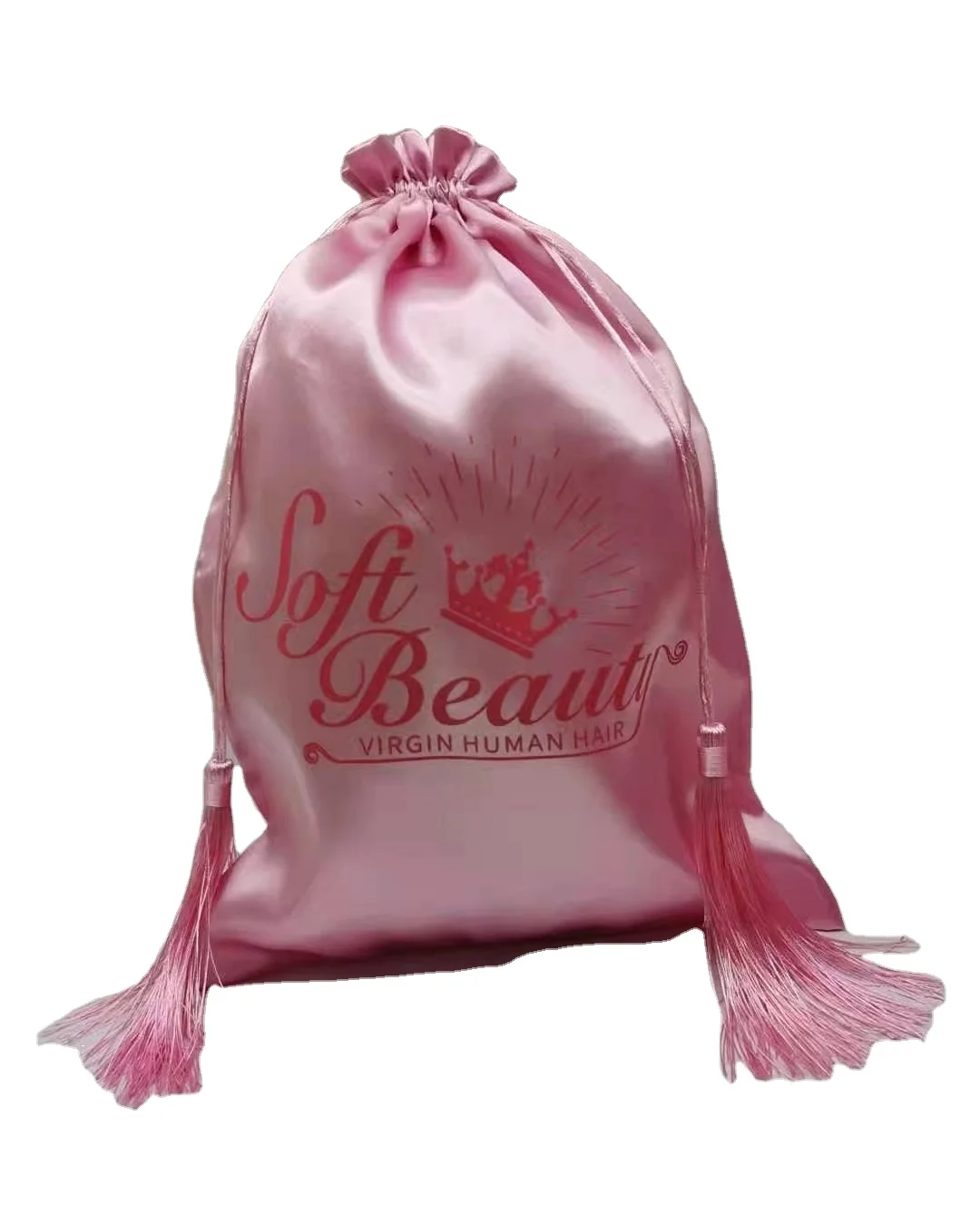 Custom Satin Dust Gift Bag For Wig and Jewelry