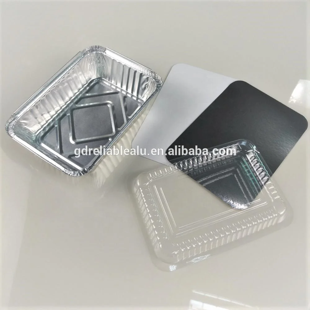 8*5 inches oven safe 1000ML Large Capacity Disposable Rectangle Colored  Aluminum Foil  Container Food Grade aluminum tray
