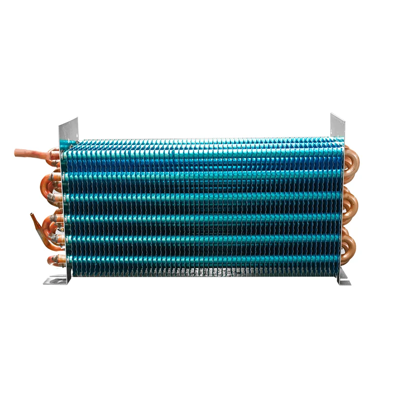 Vehicle mounted small condensing radiator refrigeration plant evaporator coil and refrigeration heat exchanger