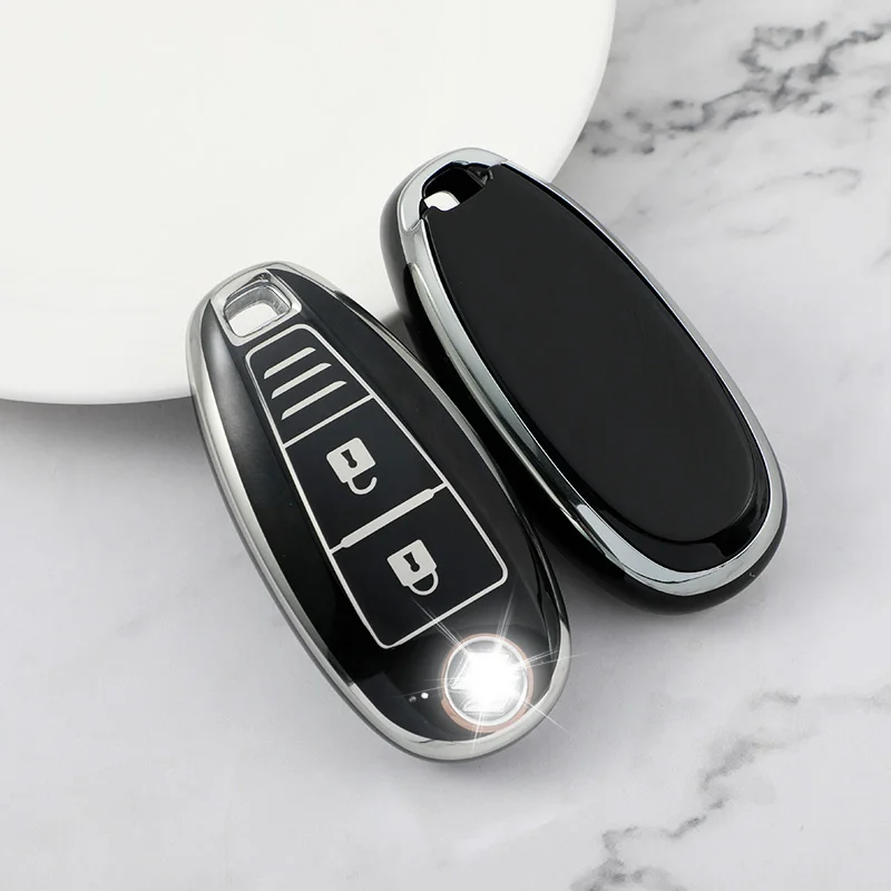 For Suzuki Swift Kizashi SX4 S-Cross Car Keyless Remote Key Smart Keychain Accessories Car Silicone Key Fob