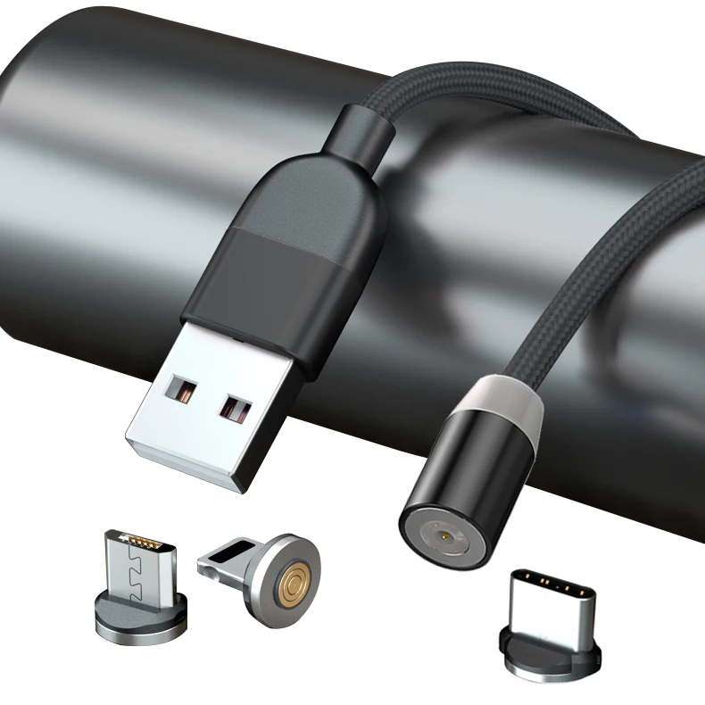 WISTAR 3 in 1 LED Charging Cable Magnetic Charger Cable Charge Magnet USB C Cable