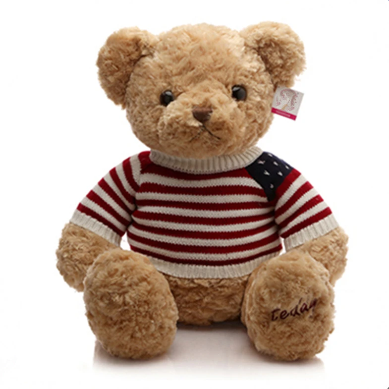 High Quality Plush Stuffed Toy Wearing Clothes Big Teddy Bear