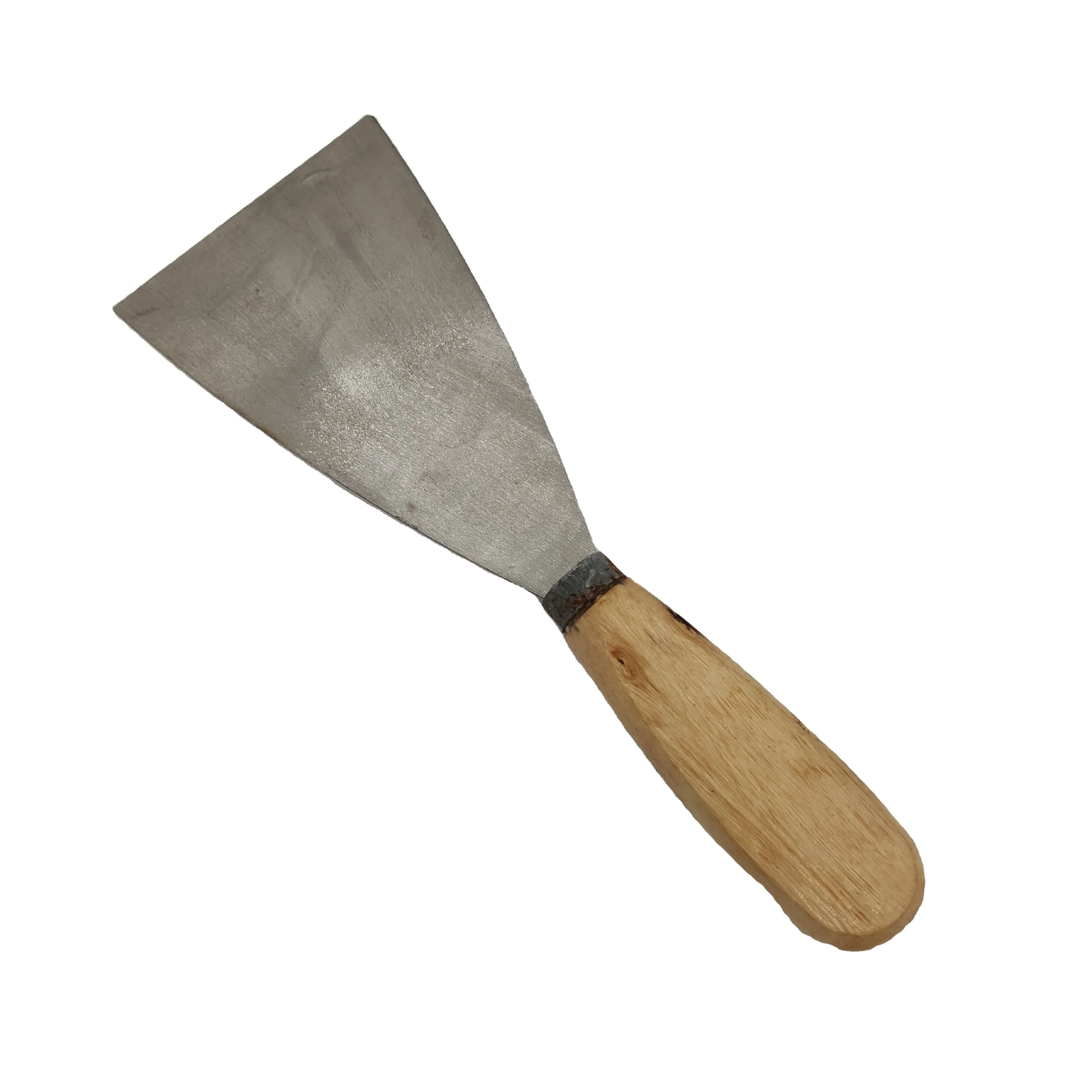 
factory price hand tools wooden handle putty kinfe for wall cleaning 