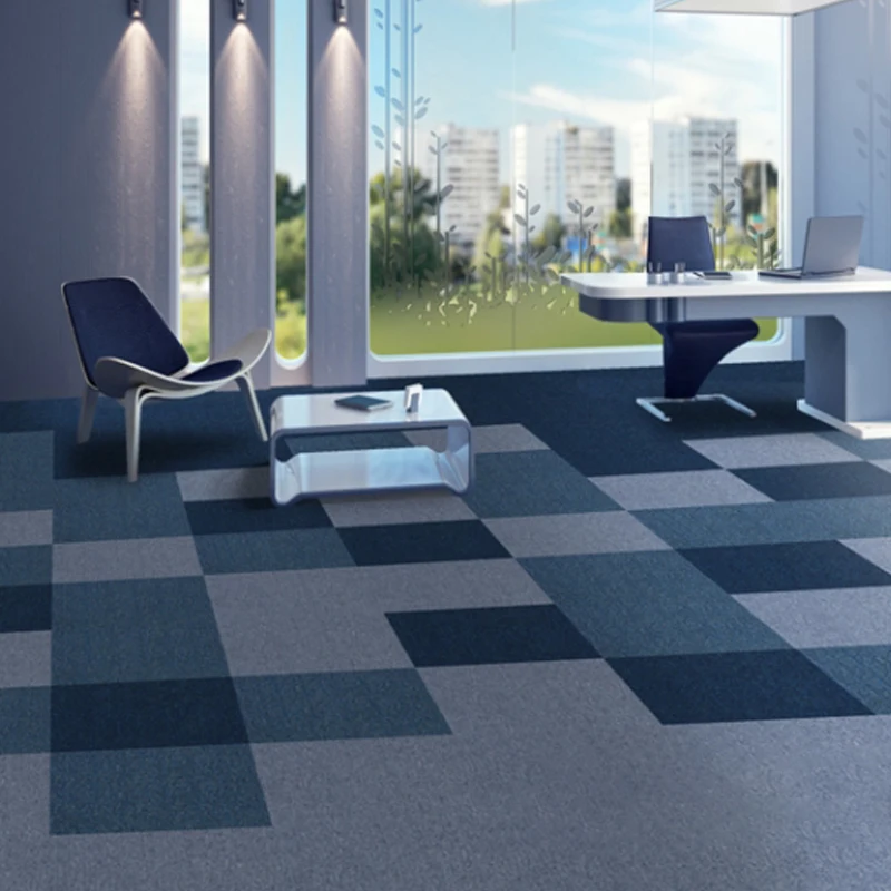 wholesale residential 500x500 square carpet tiles plush office carpet custom airport carpet tile