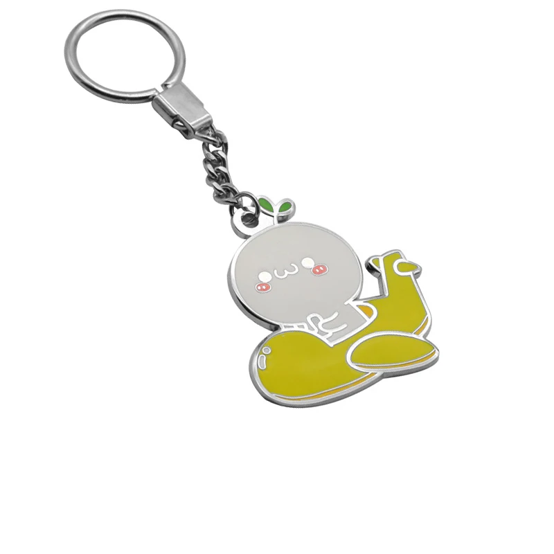 Metal swing badge brooch custom soft enamel emblem golden plated pins