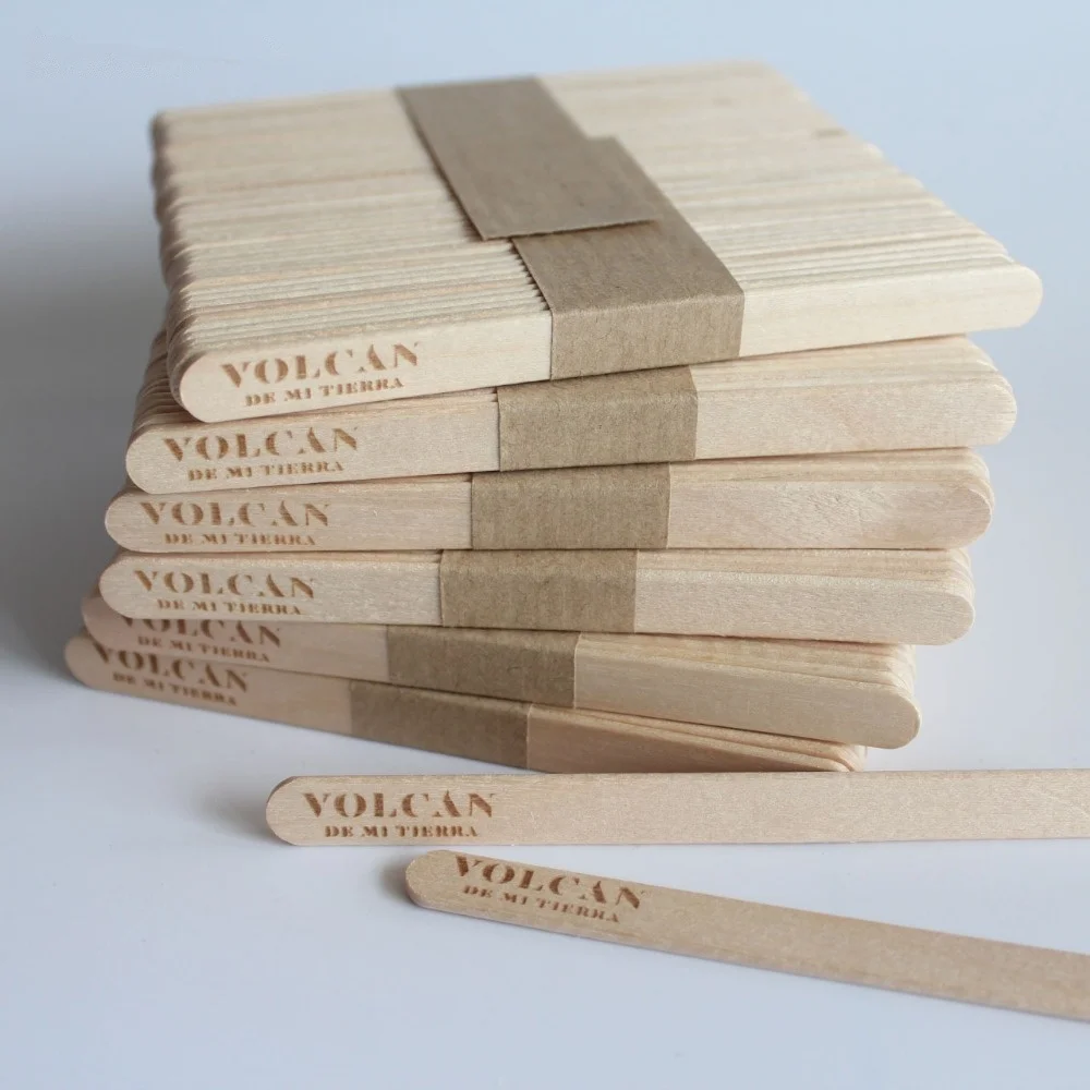 Manufacture Wooden Popsicle Sticks Wooden Honey Stick for Ice Cream