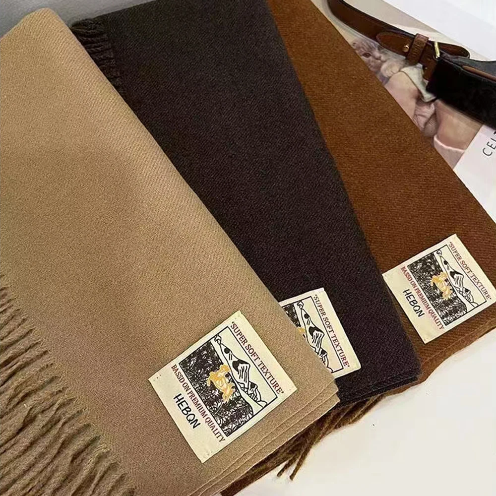 New Stylish Super Soft Casual Vintage Cashmere Fringe Scarfs Winter Cashmere Scarfs For Women