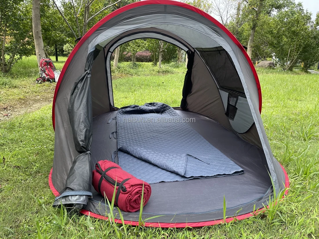 Warm two-sided waterproof nylon camping blanket outdoor sports blanket simple sleeping bag