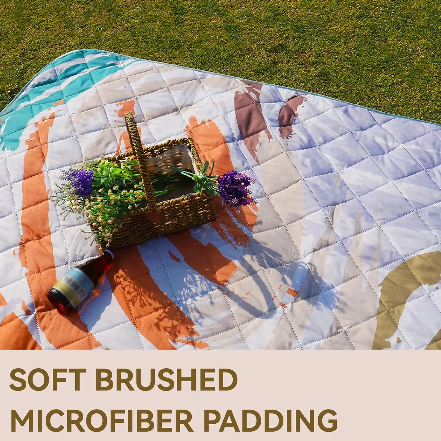 Top-selling Large Outdoor Picnic Blanket Waterproof Soft Foldable Sand free Sand-proof Beach Blanket