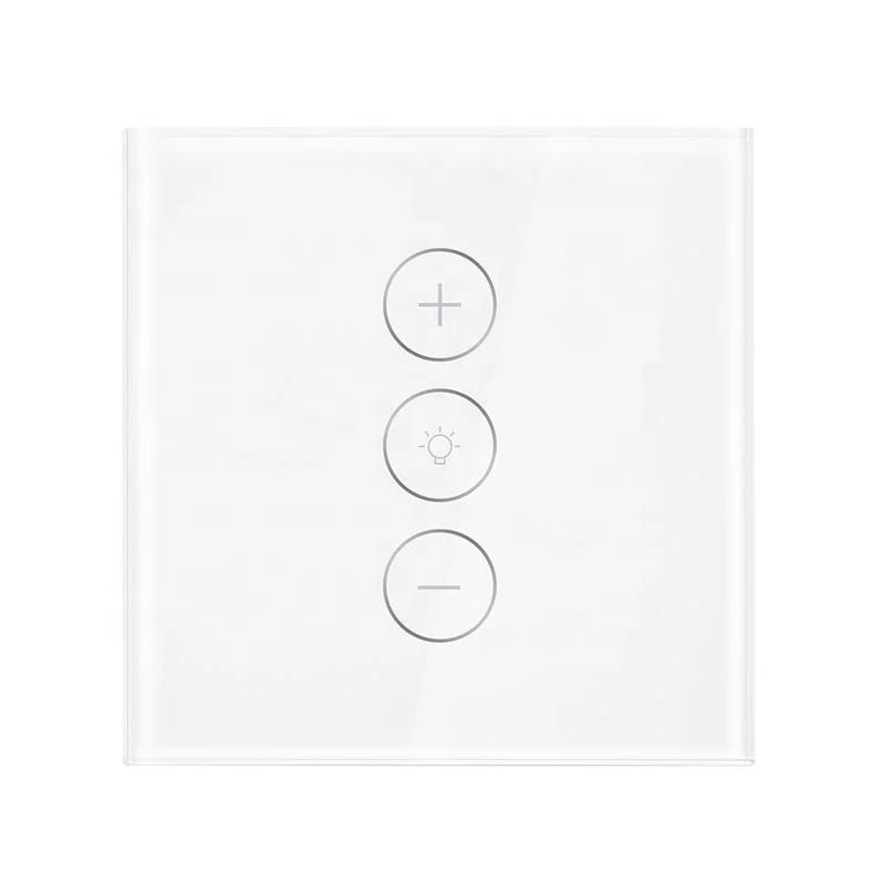 Tugo Smart Waterproof 220v European Market Touch Wall Smart Wifi Dimmer Switch Zigbee Wifi Controlled 220v Light Switch Google