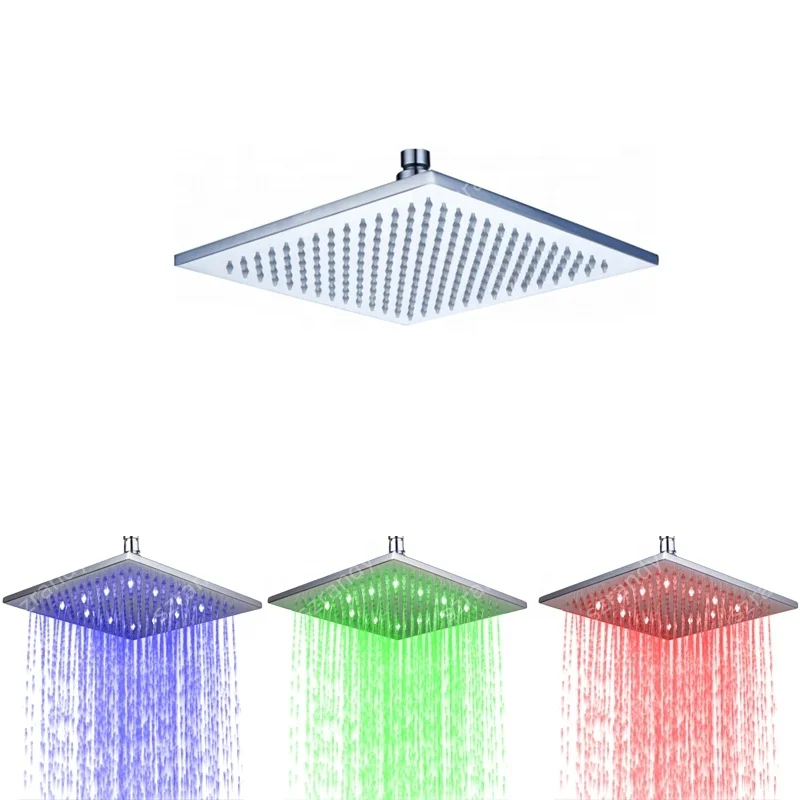 250mm Bathroom Hanging Shower(Blue-Green-Red)