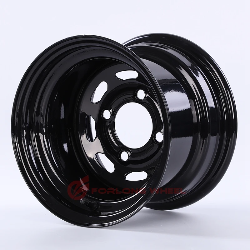 FORLONG China cheap Black or customize steel atv utv off road steel rims