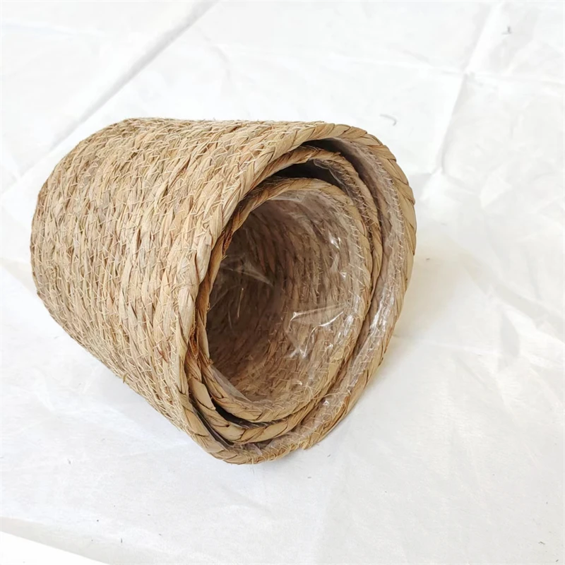 Top Quality  Straw Rope Material Storage  Basket Flower Basket Toys Basket