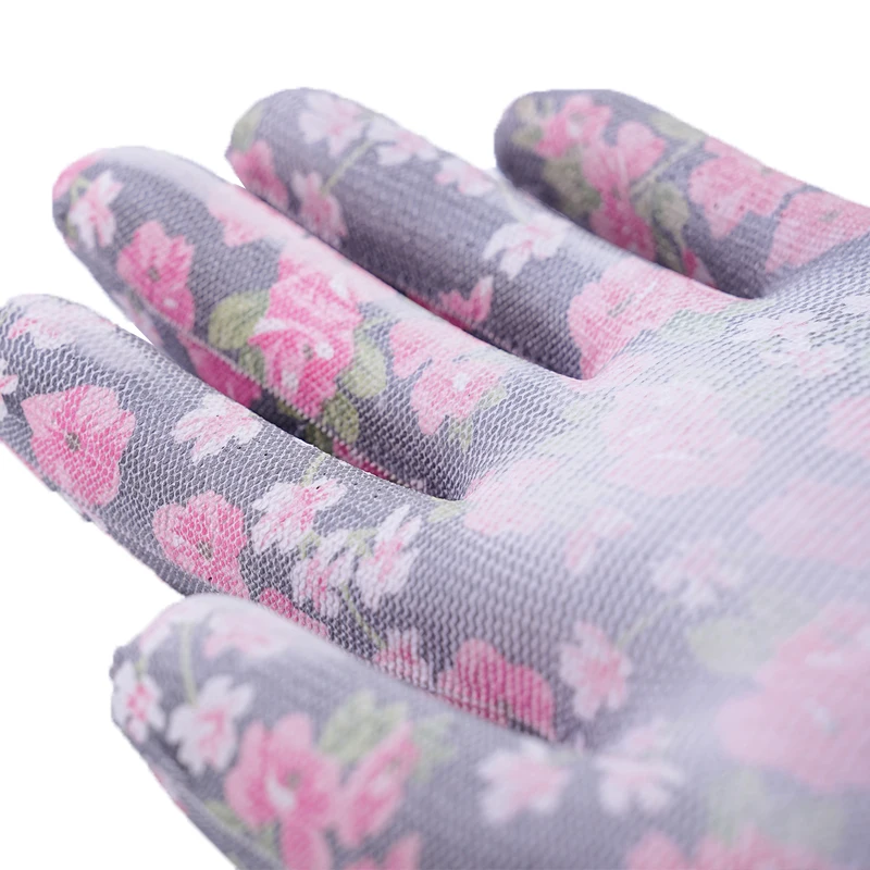 Customize Design Comfortablepolyester Lined PU Coating Anti-Static Electric Industrial Garden Protection Practical Gloves Luvas